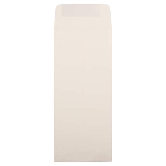 JAM Paper 4.5" x 10.375" Natural White Wove Business Envelopes, 50ct.